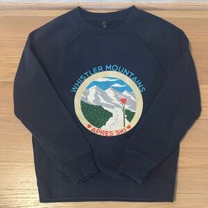 J. Crew Navy Graphic Crewneck Sweatshirt